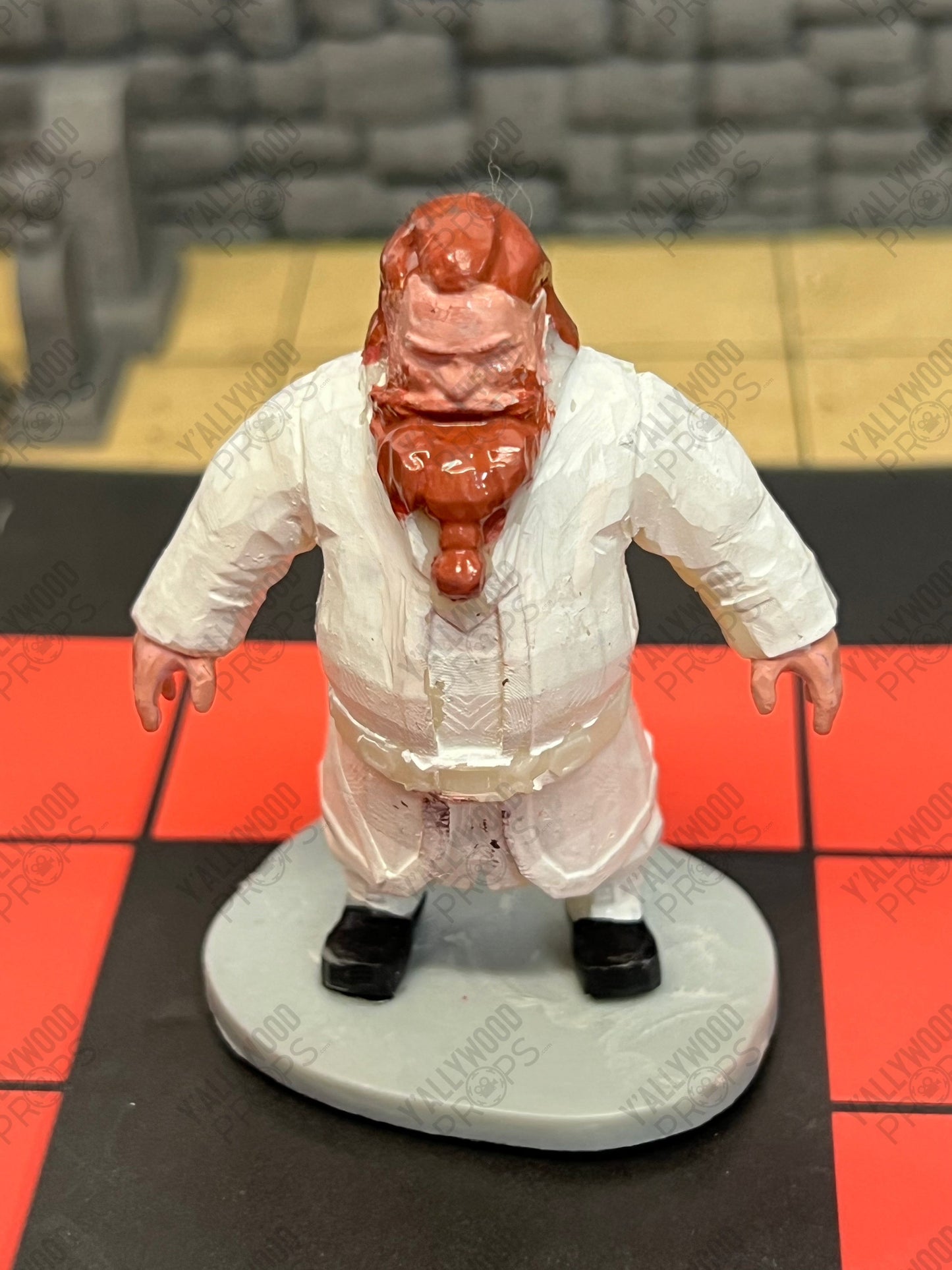 Stingray's D&D Game Set-up S5E9 Cobra Kai Movie Prop Y'allywood Props Stingray's 3-D Printed Game Figure Screen Used