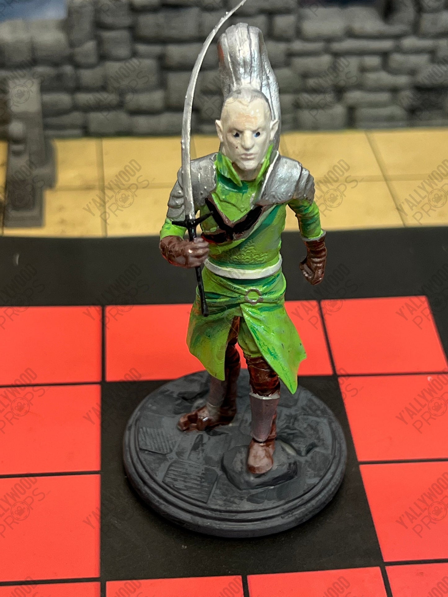 Stingray's D&D Game Set-up S5E9 Cobra Kai Movie Prop Y'allywood Props Silver's 3-D Printed Game Figure