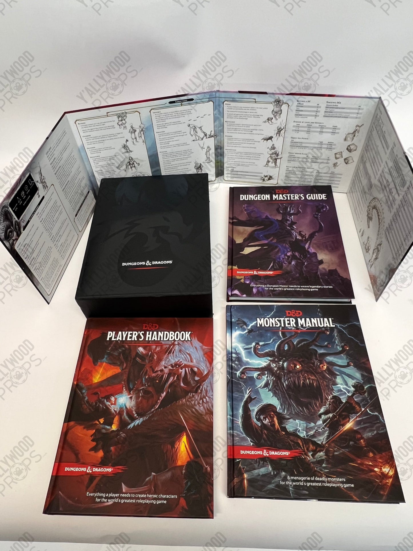 Stingray's D&D Game Set-up S5E9 Cobra Kai Movie Prop Y'allywood Props Monster Manual Set