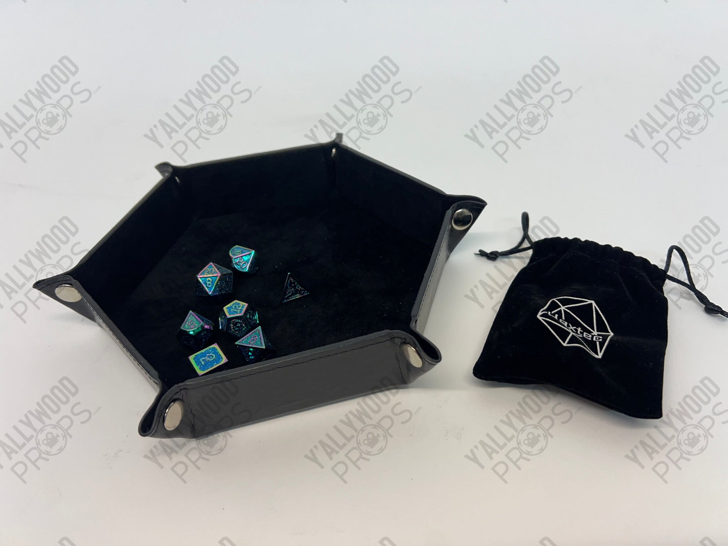 Stingray's D&D Game Set-up S5E9 Cobra Kai Movie Prop Y'allywood Props Stingray's Dice Tray