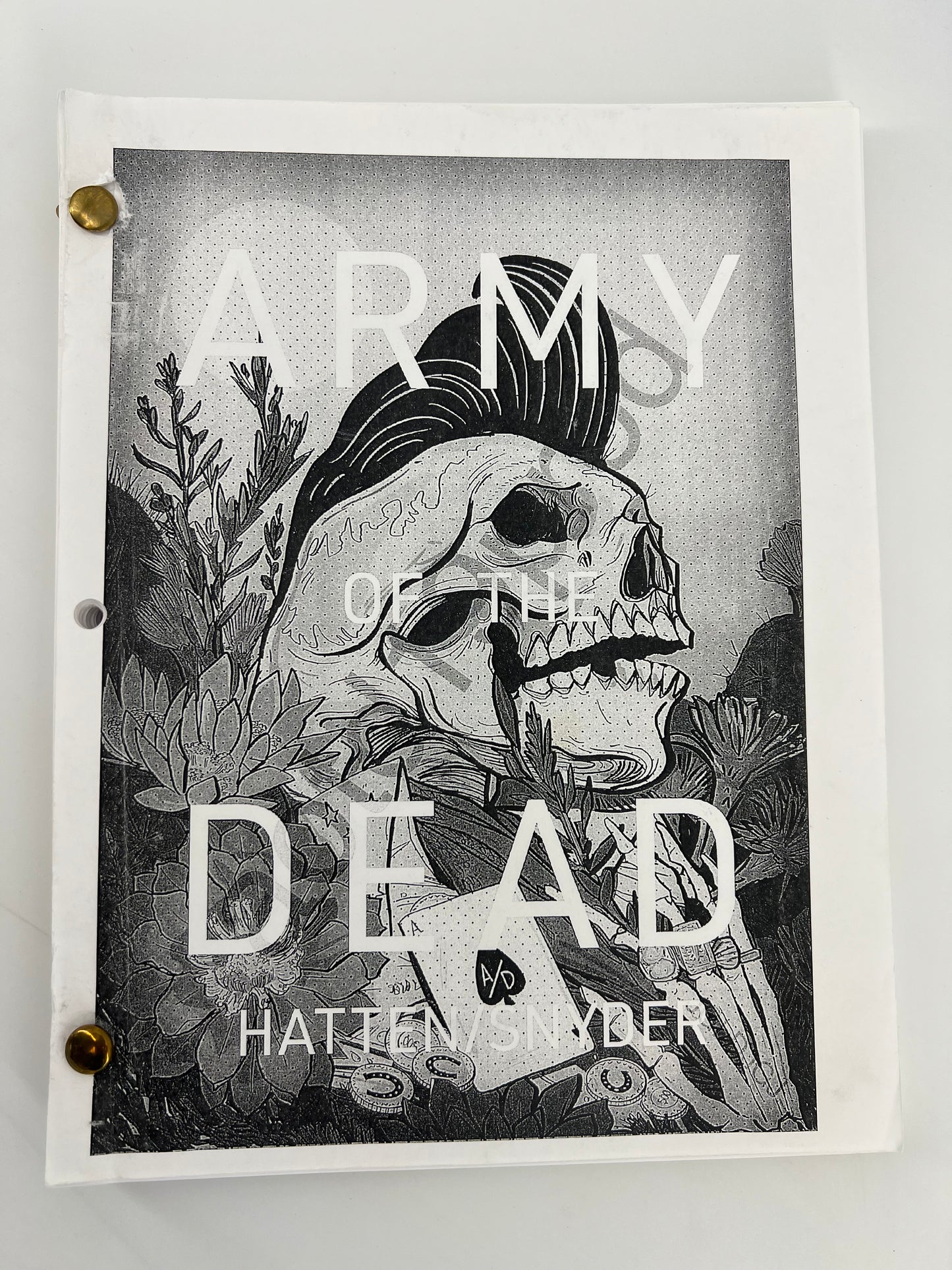 Zack Snyder's Army of the Dead (2021) Production Used Script/Screenplay Film Memorabilia Y'allywood Props