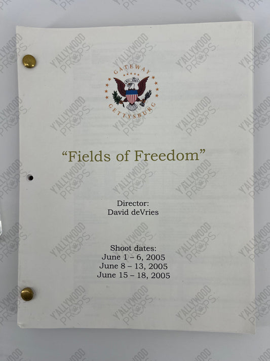 Fields of Freedom (2006) Production Used Script/Screenplay Film Memorabilia Y'allywood Props