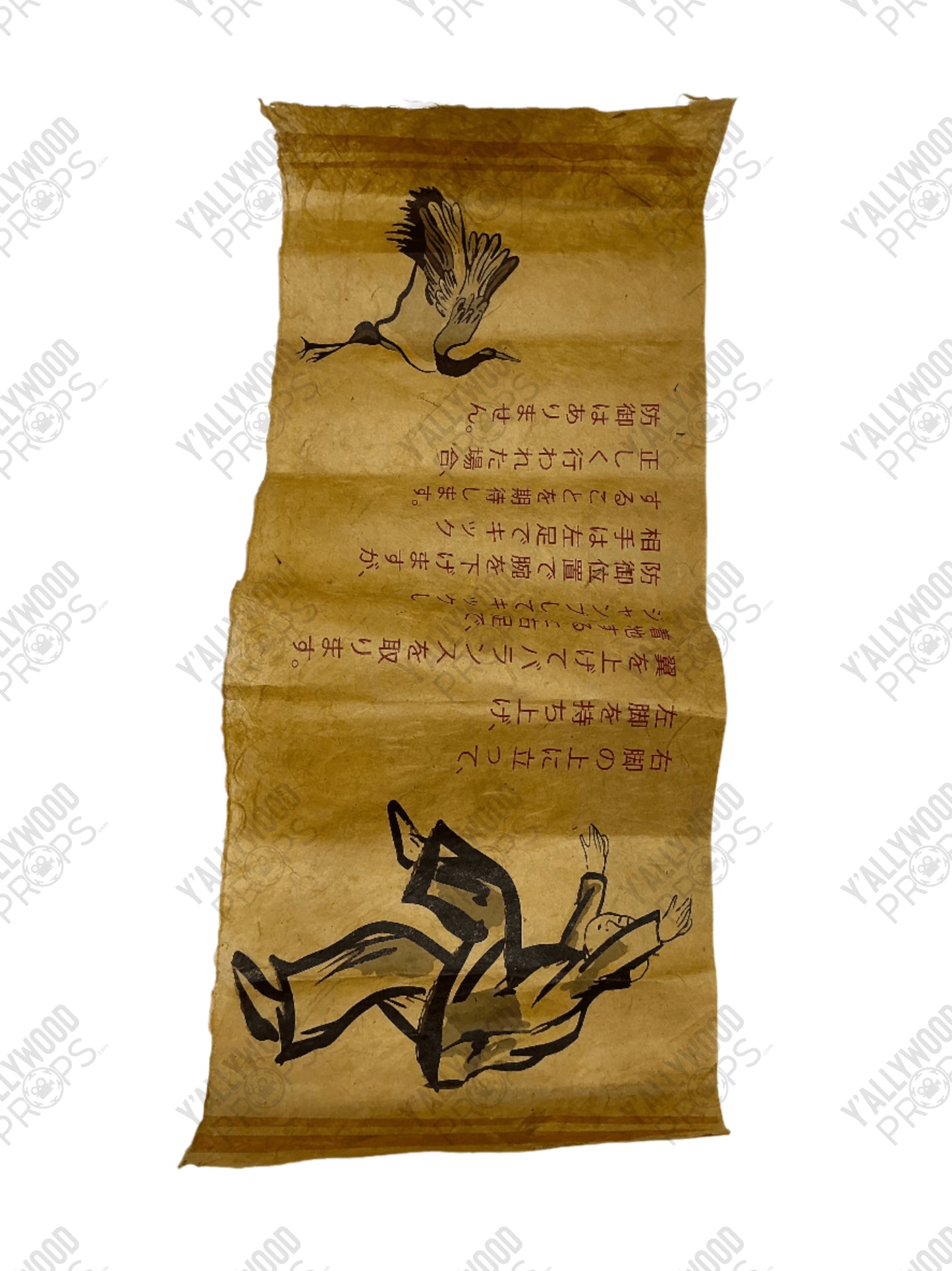 Crane Scroll S3E5 Cobra Kai Movie Prop Y'allywood Props