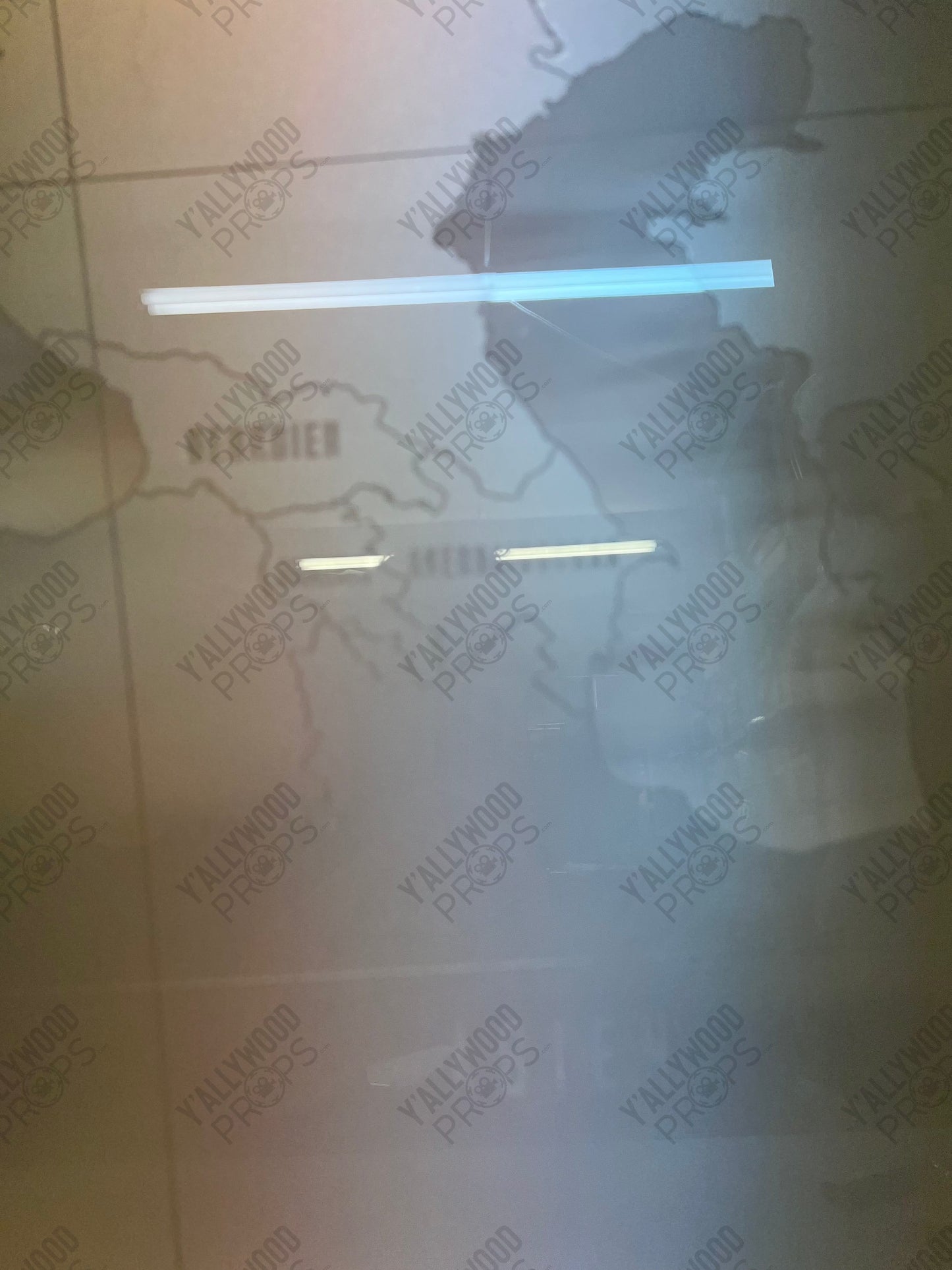 Acrylic World Map from Captain America: Civil War Movie Prop Atlanta Brick Co