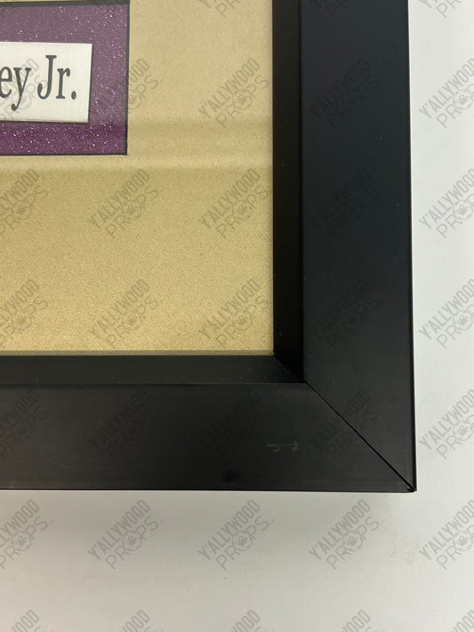 Robert Downey Jr Autograph Display, Iron Man Autograph Y'allywood Props