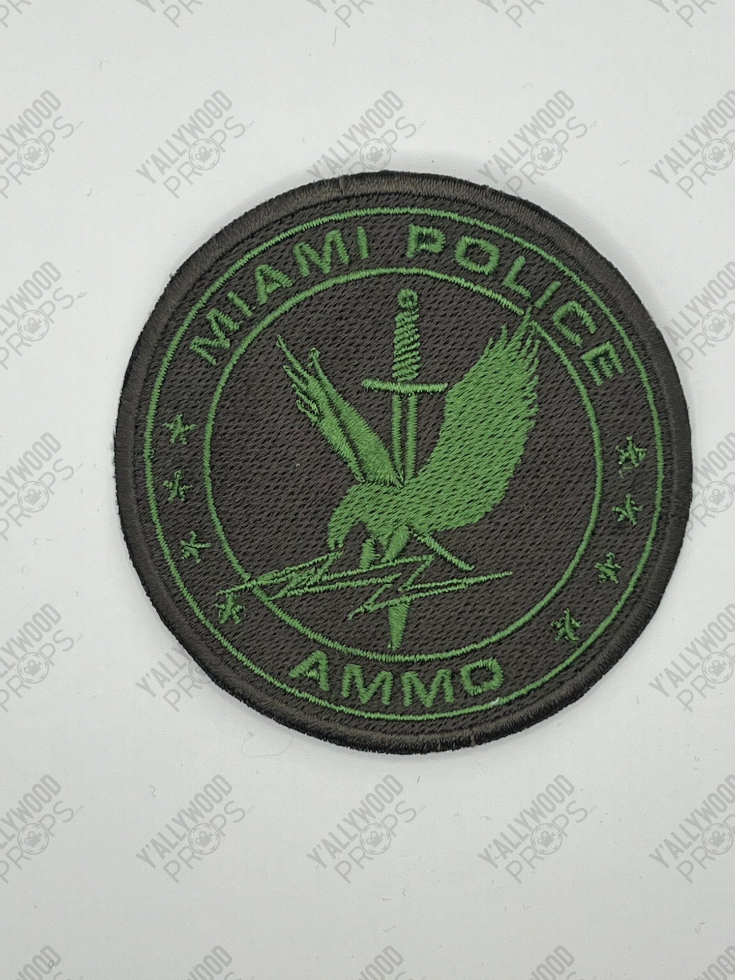Ammo Miami Police Patches Bad Boys 4 Ride or Die Movie Prop Y'allywood Props AMMO Logo 3"