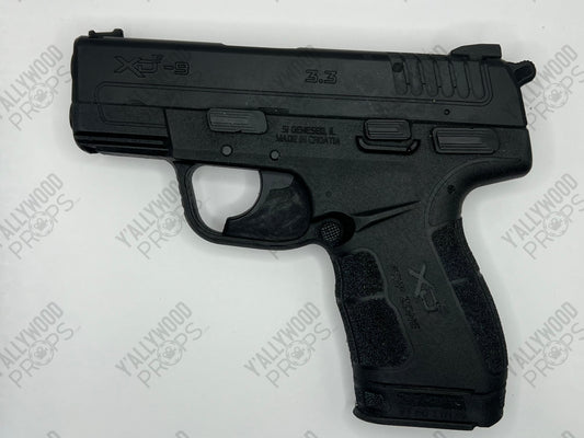 Production Used Prop Springfield XD-E 9mm Pistol Bad Boys 4 Ride or Die Movie Prop Y'allywood Props