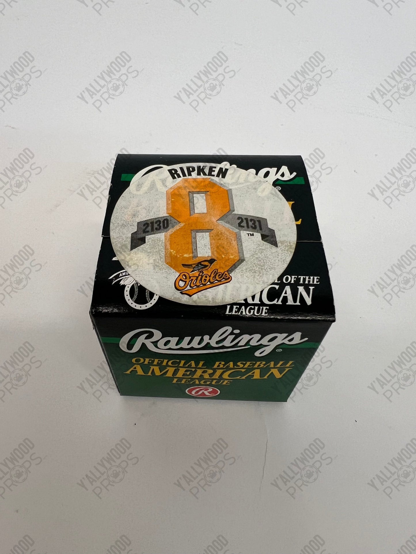 1995 Cal Ripken 2130/2131st Consecutive Game Baseball Memorabilia Y'allywood Props