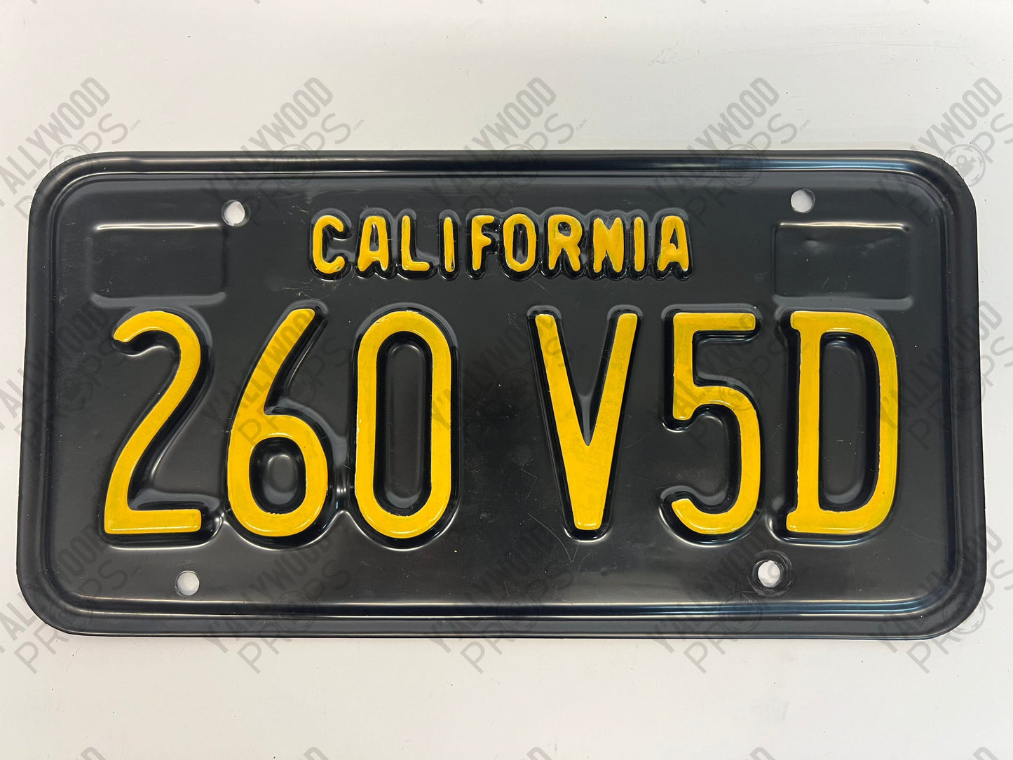 1965 License Plates Kreese Flashback S3E2 Cobra Kai Movie Prop Y'allywood Props 260 V5D Front On Screen