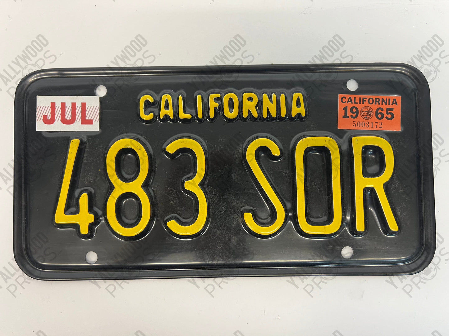 1965 License Plates Kreese Flashback S3E2 Cobra Kai Movie Prop Y'allywood Props 483 SOR Back On Screen