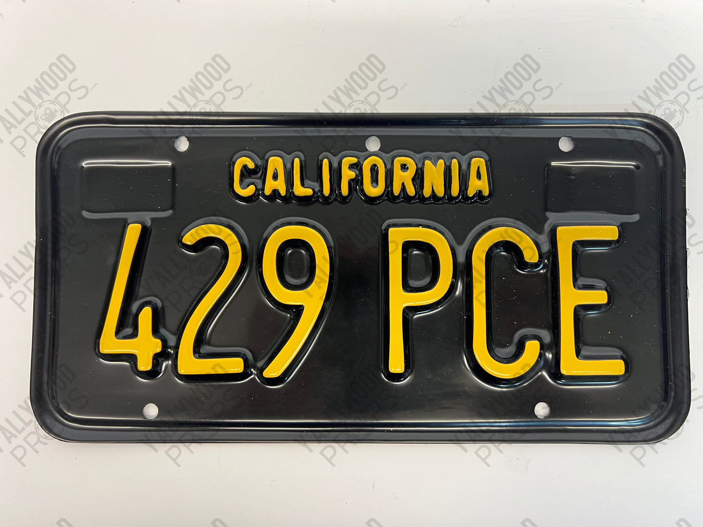 1965 License Plates Kreese Flashback S3E2 Cobra Kai Movie Prop Y'allywood Props 429 PCE Front