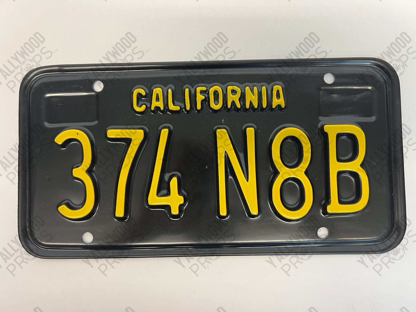 1965 License Plates Kreese Flashback S3E2 Cobra Kai Movie Prop Y'allywood Props 374 N8B Front
