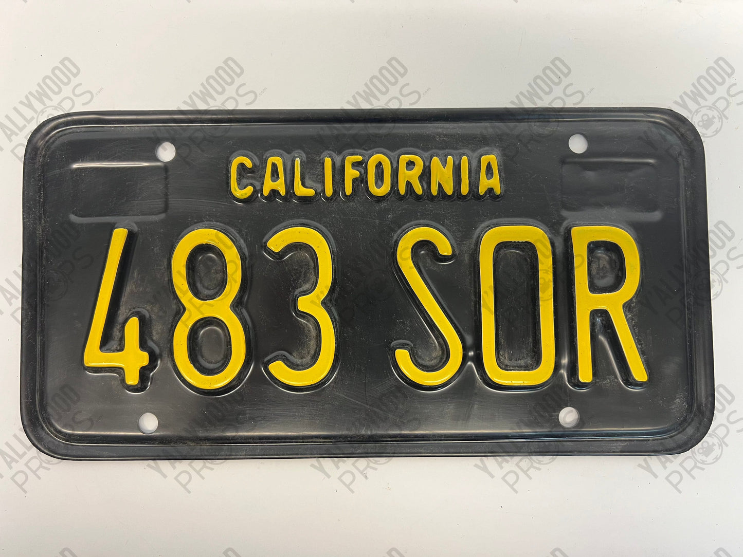 1965 License Plates Kreese Flashback S3E2 Cobra Kai Movie Prop Y'allywood Props 483 SOR Front