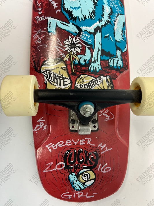 Forever My Girl (2018) Cast & Crew Autographed Skateboard Autograph Y'allywood Props