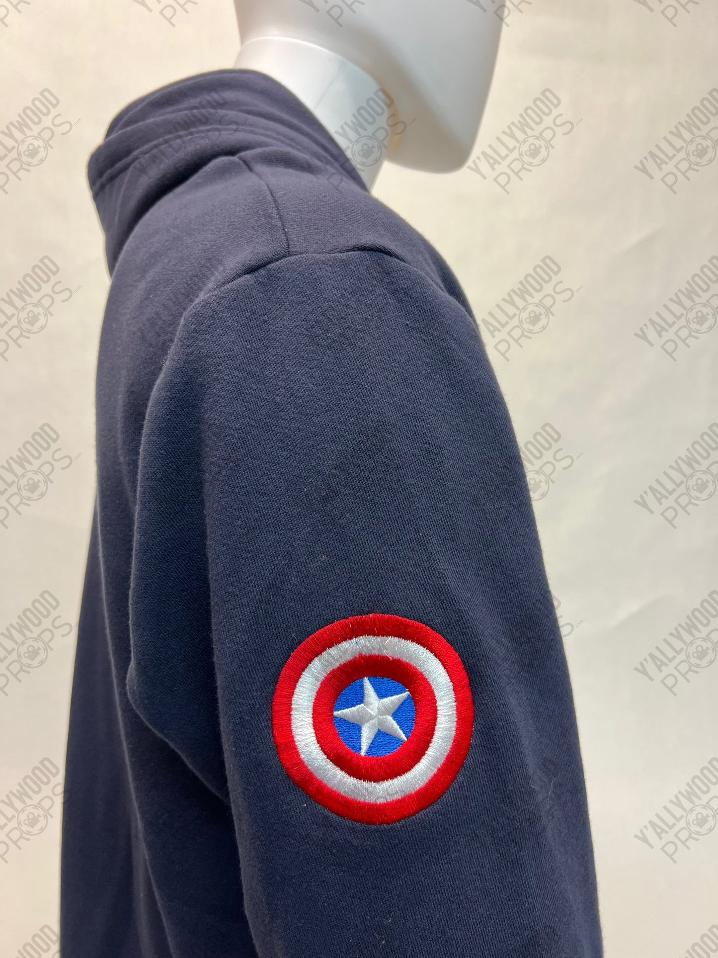 Captain America: The Winter Soldier Hoodie Sweatshirt Cast & Crew Gift 2XL Wardrobe Y'allywood Props