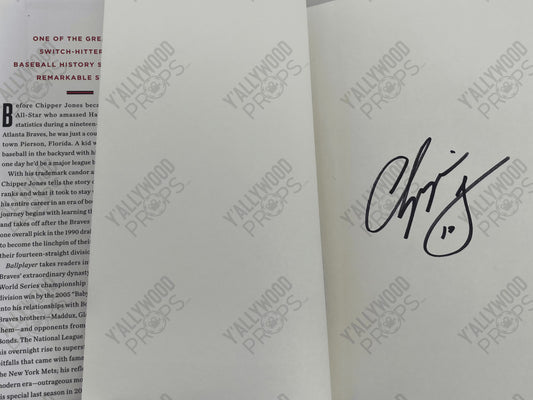 Ballplayer By Chipper Jones Signed Edition sports memorabilia Y'allywood Props