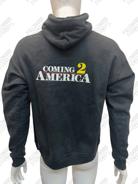 Coming 2 America Hoodie Sweatshirt Cast & Crew Gift Large Wardrobe Y'allywood Props