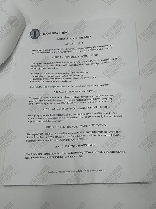 Robby’s Icon Branding Deal S6E15 Cobra Kai Movie Prop Y'allywood Props