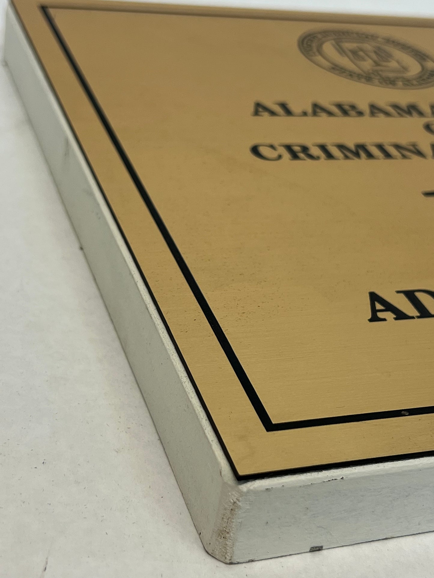Alabama Court of Appeals Signs Just Mercy (2019) Movie Prop Y'allywood Props
