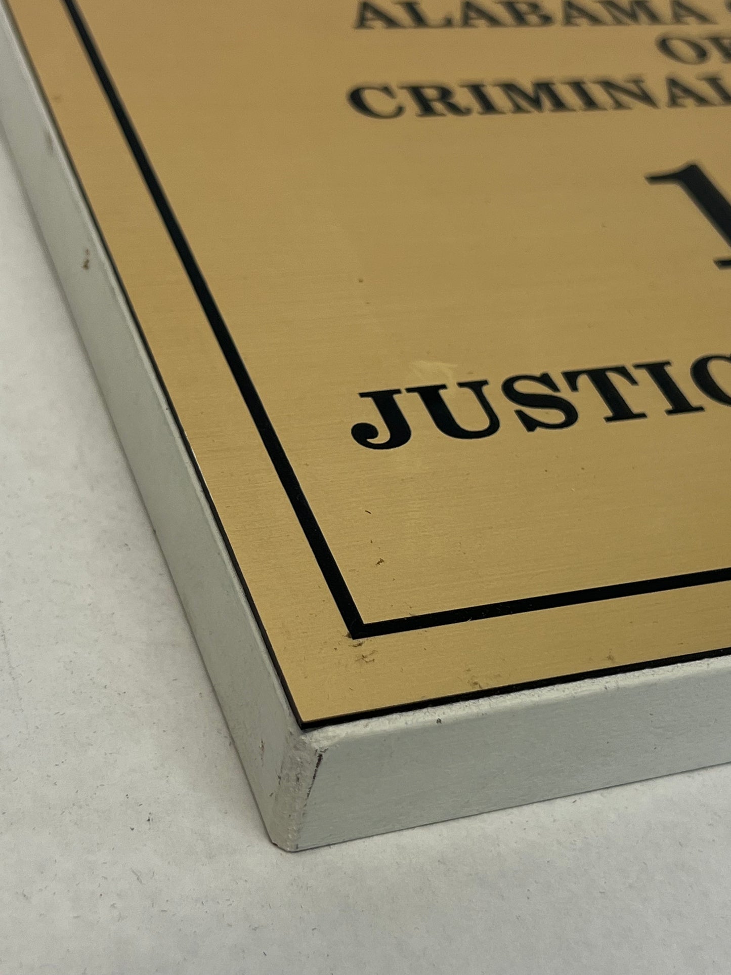 Alabama Court of Appeals Signs Just Mercy (2019) Movie Prop Y'allywood Props