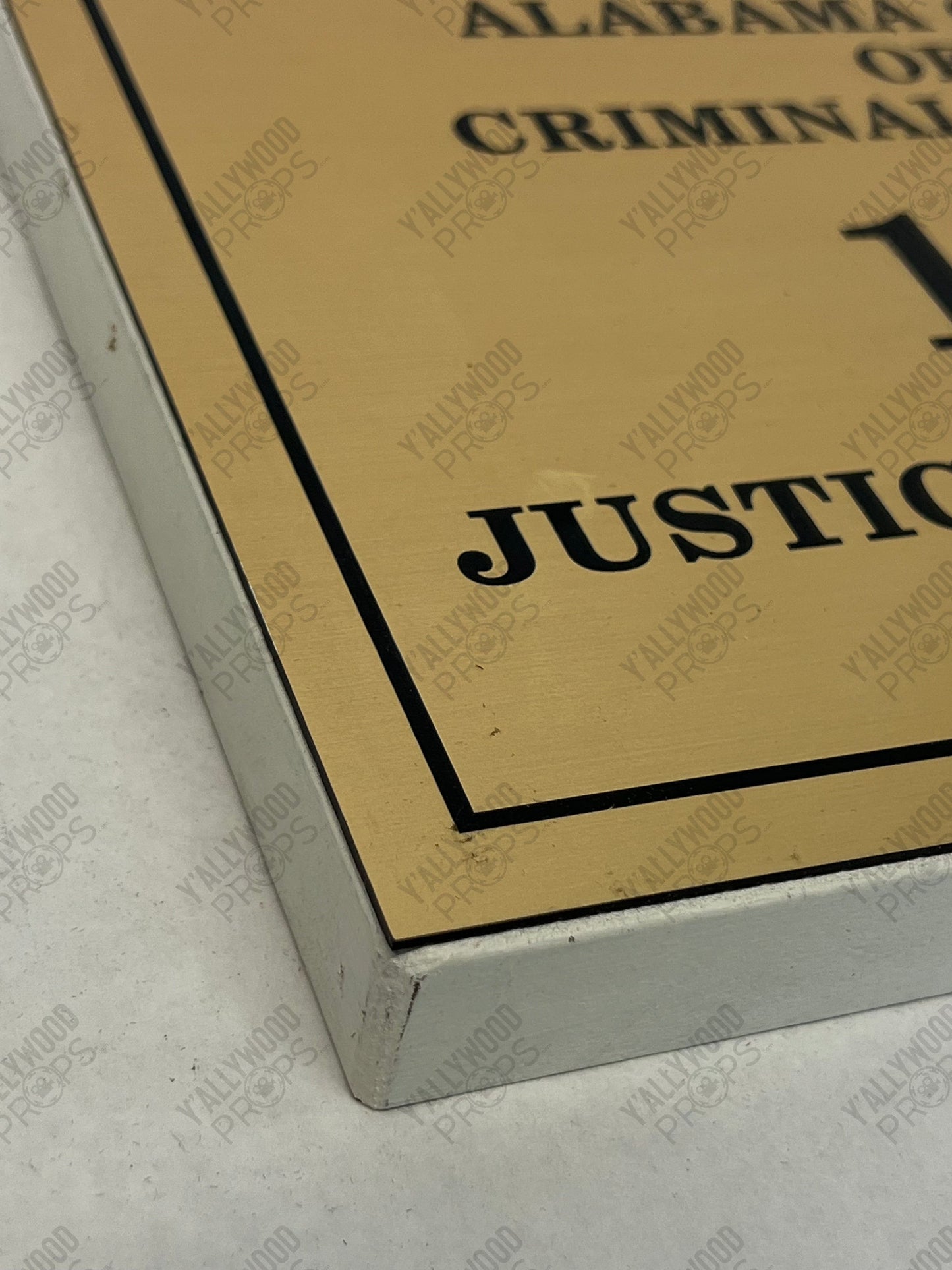 Alabama Court of Appeals Signs Just Mercy (2019) Movie Prop Y'allywood Props
