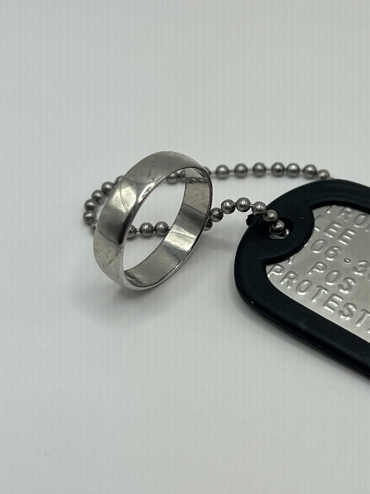Lee Tromblay's Ring & Dog Tag The Best of Enemies (2019) Movie Prop Y'allywood Props