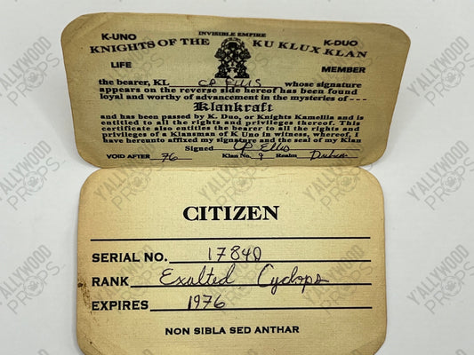 CP's Imperial Passport The Best of Enemies (2019) Movie Prop Y'allywood Props