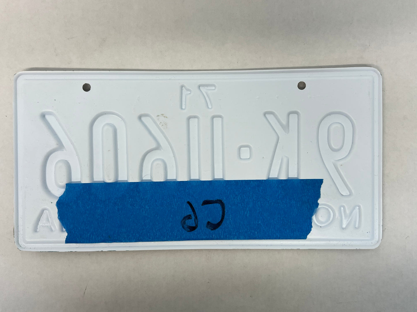 CP Ellis' License Plate The Best of Enemies (2019) Movie Prop Y'allywood Props