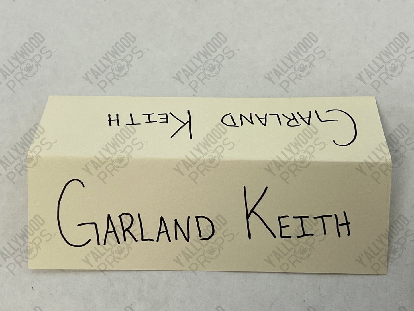 Garland Keith's Ring and Charrette Name Card The Best of Enemies (2019) Wardrobe Y'allywood Props
