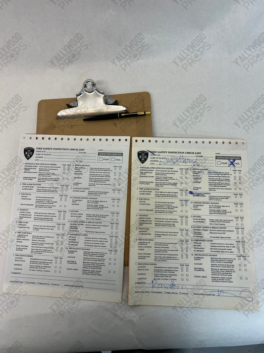 Trombley's Fire Inspection The Best of Enemies (2019) Movie Prop Y'allywood Props