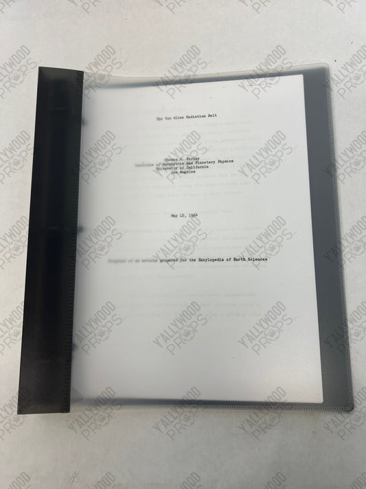 Life Foundation Folder Venom (2018) Movie Prop Y'allywood Props