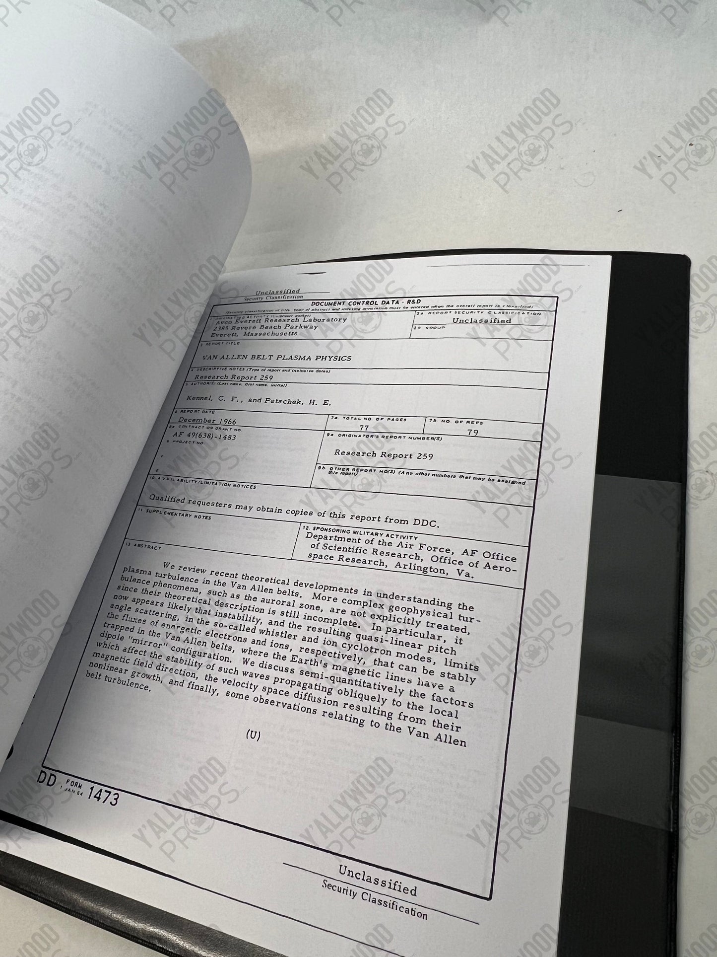 Life Foundation Report Binder Venom (2018) Movie Prop Y'allywood Props