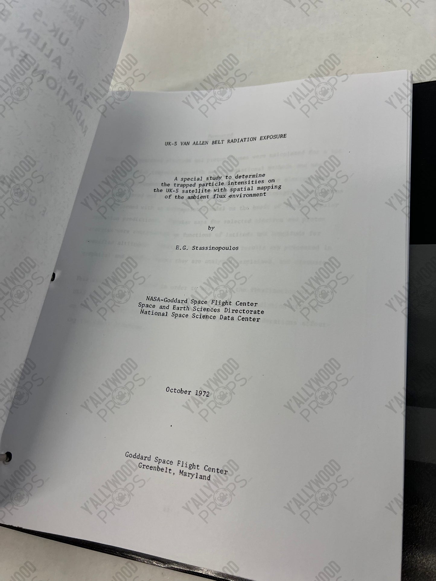 Life Foundation Report Binder Venom (2018) Movie Prop Y'allywood Props