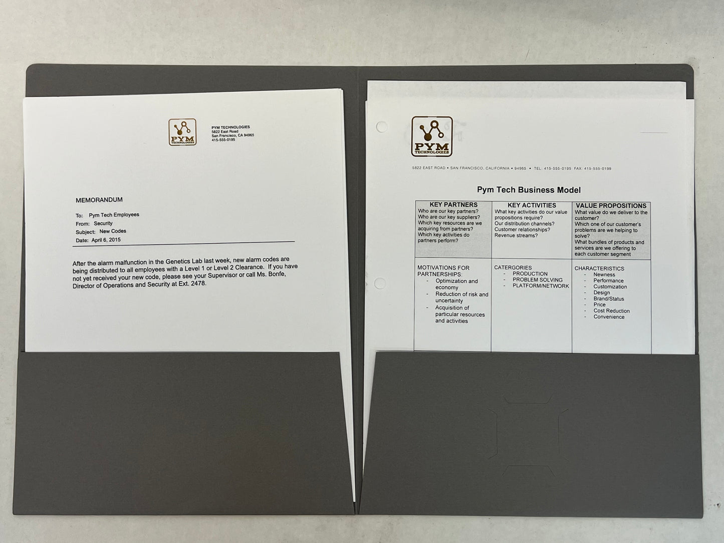 Pym Technologies Folder Ant-Man (2015) Movie Prop Y'allywood Props