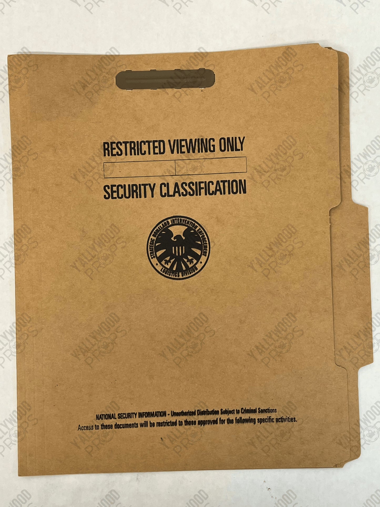 S.H.I.E.L.D. Folder Ant-Man (2015) Movie Prop Y'allywood Props Restricted Viewing Only