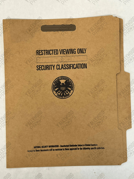 S.H.I.E.L.D. Folder Ant-Man (2015) Movie Prop Y'allywood Props Restricted Viewing Only
