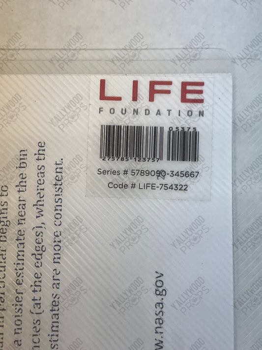Life Foundation Clear Folder Venom (2018) Movie Prop Y'allywood Props