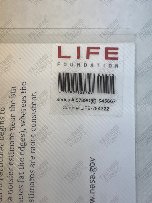 Life Foundation Clear Folder Venom (2018) Movie Prop Y'allywood Props