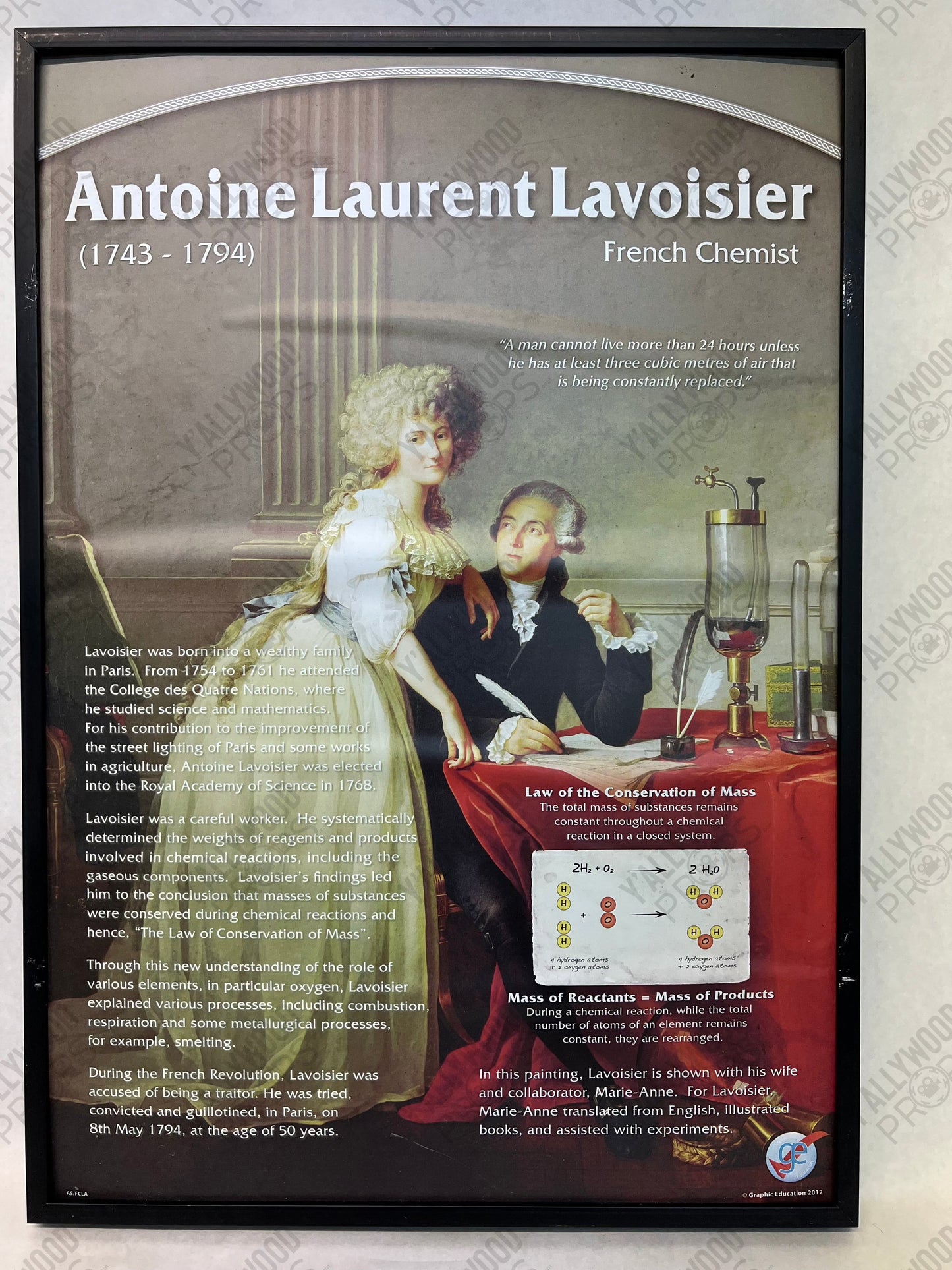Peter's Chemistry Class Pictures Spider-man: Homecoming Movie Prop Y'allywood Props Antoine Laurent Lavoisier
