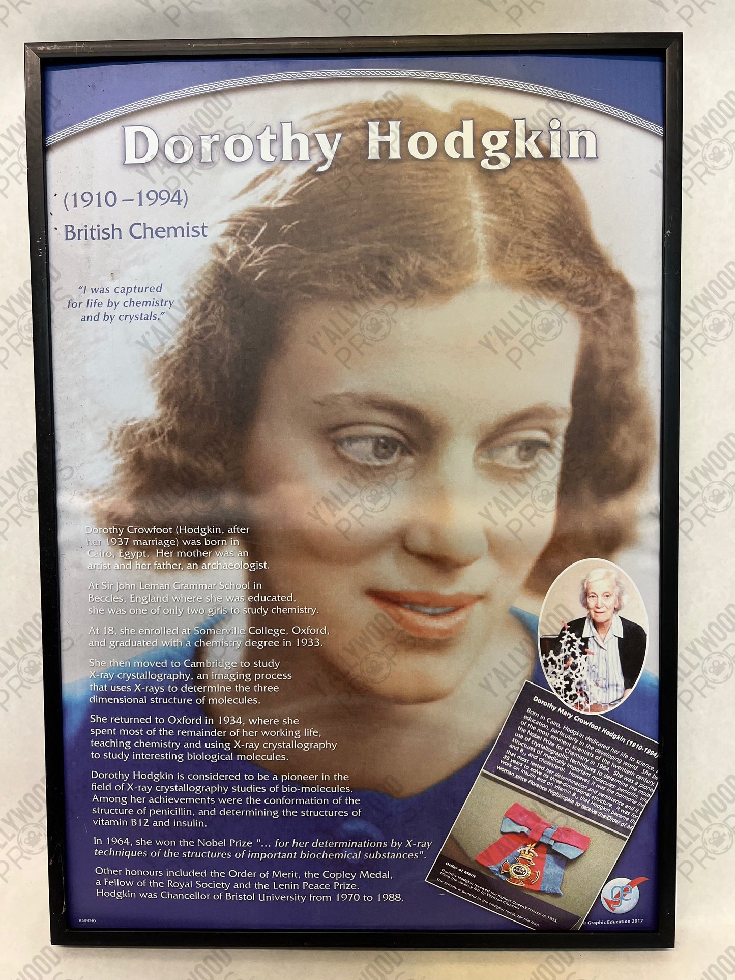 Peter's Chemistry Class Pictures Spider-man: Homecoming Movie Prop Y'allywood Props Dorothy Hodgkin