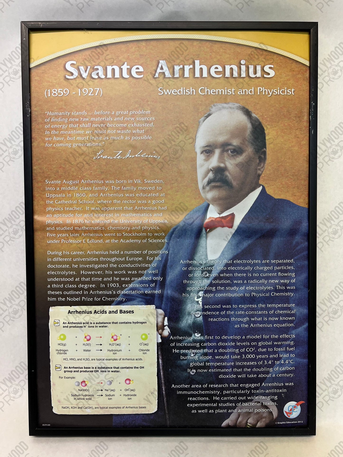 Peter's Chemistry Class Pictures Spider-man: Homecoming Movie Prop Y'allywood Props Svante Arrhenius