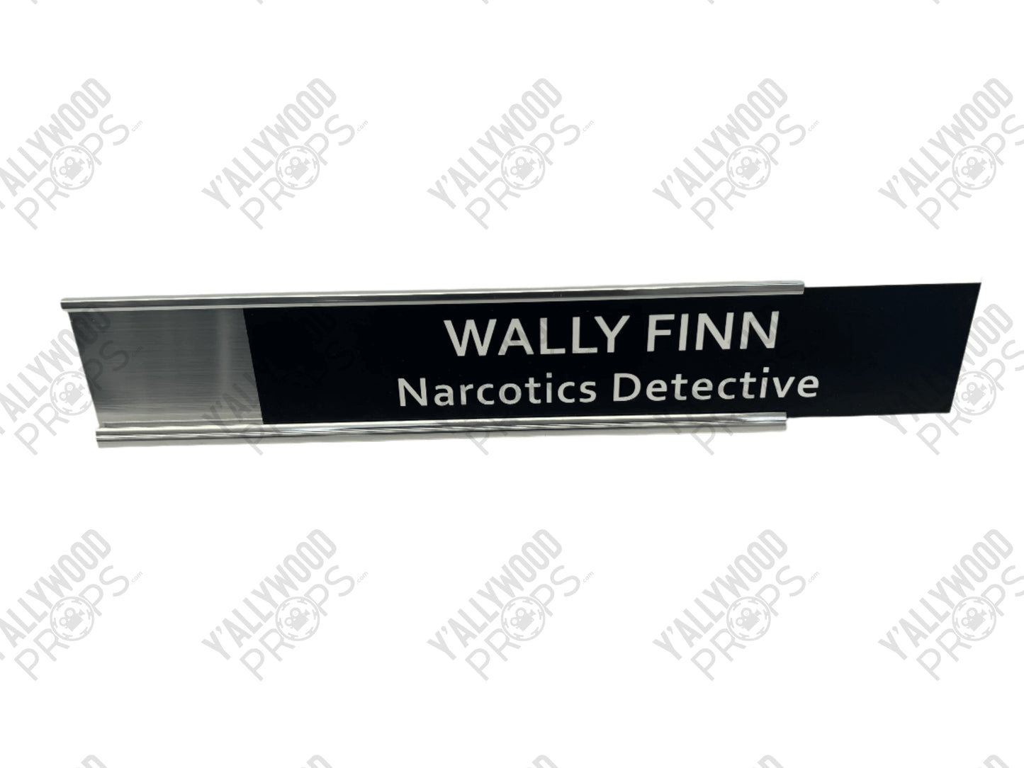 Detective Wally Finn's Desk Nameplate, Reptile (2023) Movie Prop Y'allywood Props