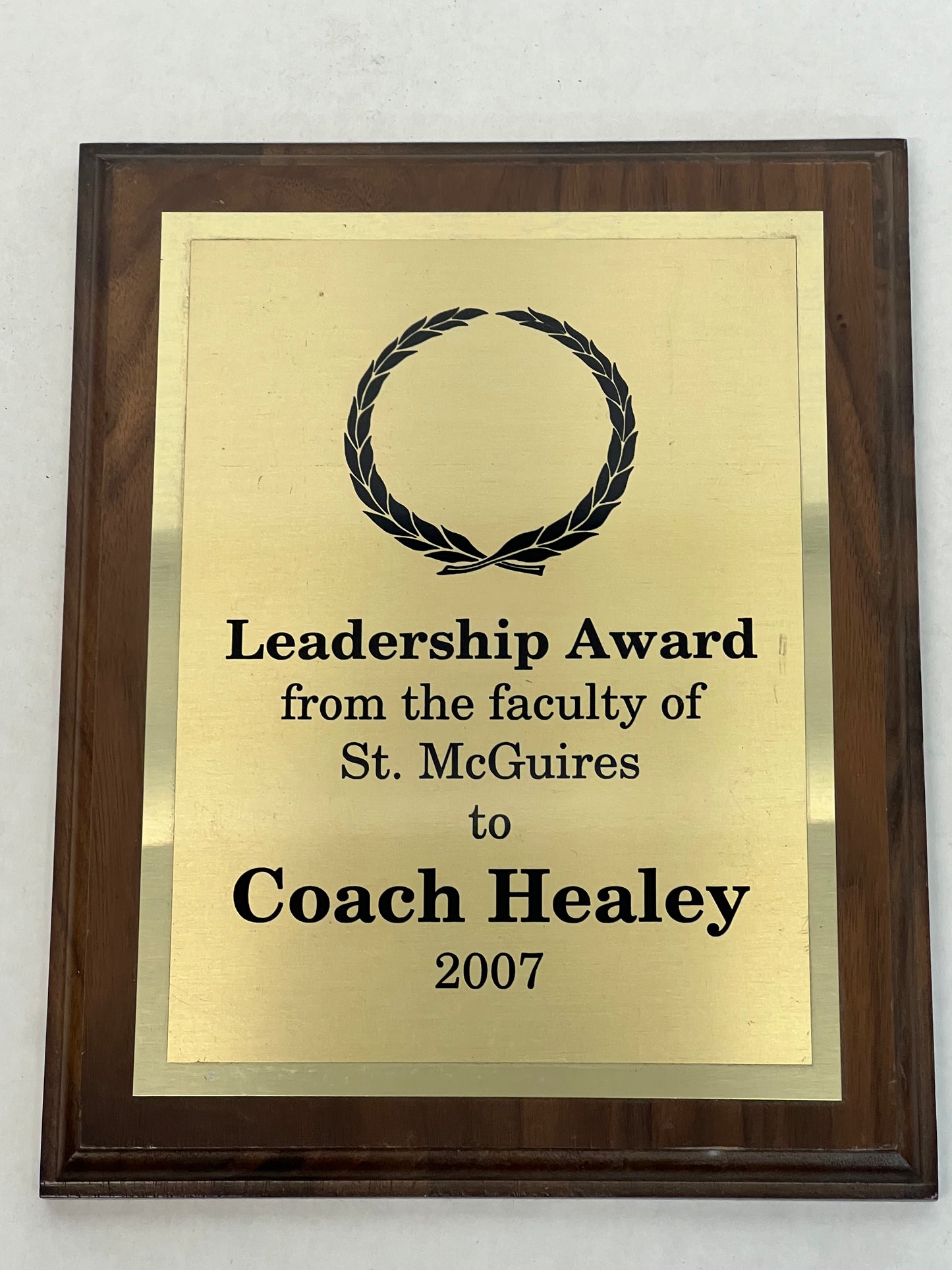 Coach Healey's Basketball Awards Survivor’s Remorse (2014) Movie Prop Y'allywood Props Leadership Award