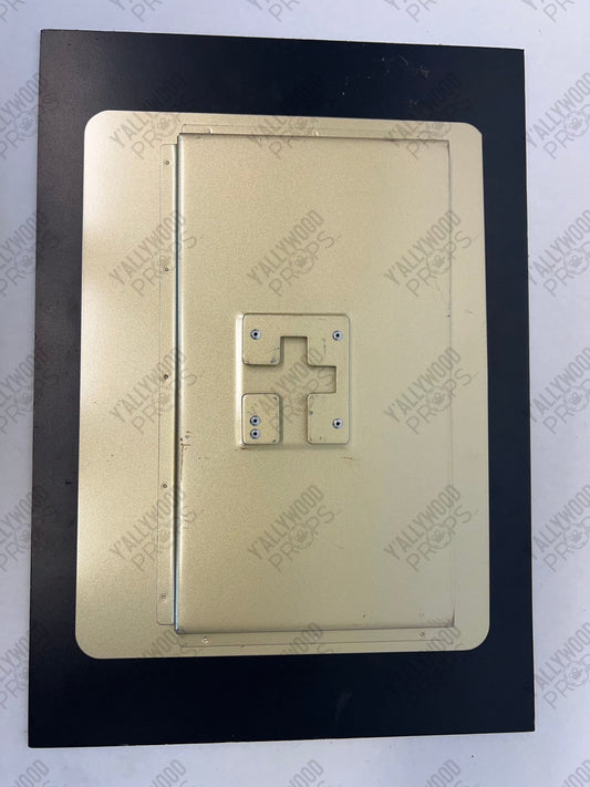 Egg Museum Roman Art Sign Red Notice (2021) Movie Prop Y'allywood Props