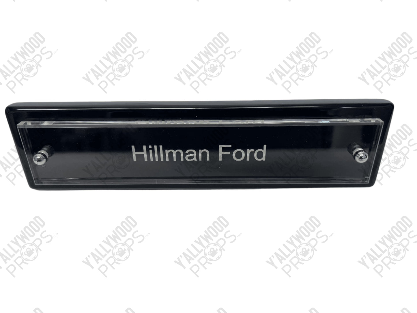 Hillman Ford Nameplate Long Slow Exhale (2022) Movie Prop Y'allywood Props