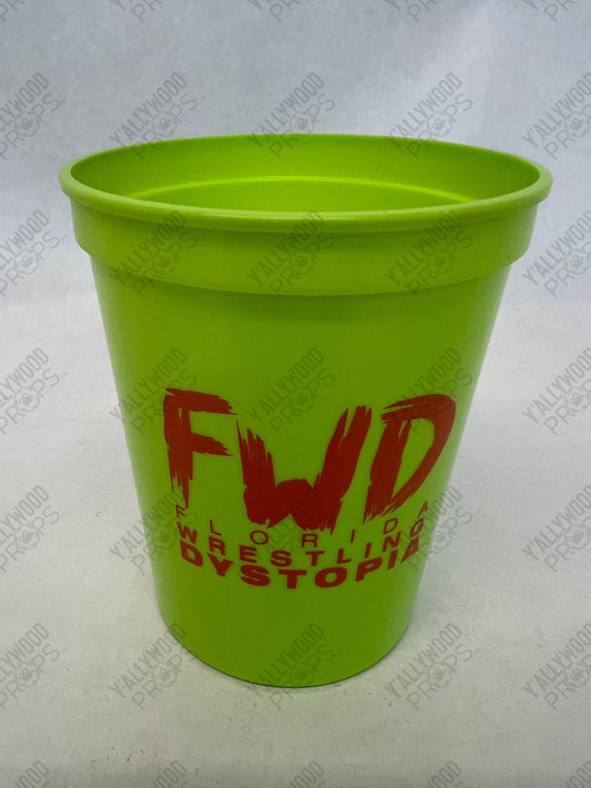 FWD Plastic Merch Cup, Heels (2021) Movie Prop Y'allywood Props Green