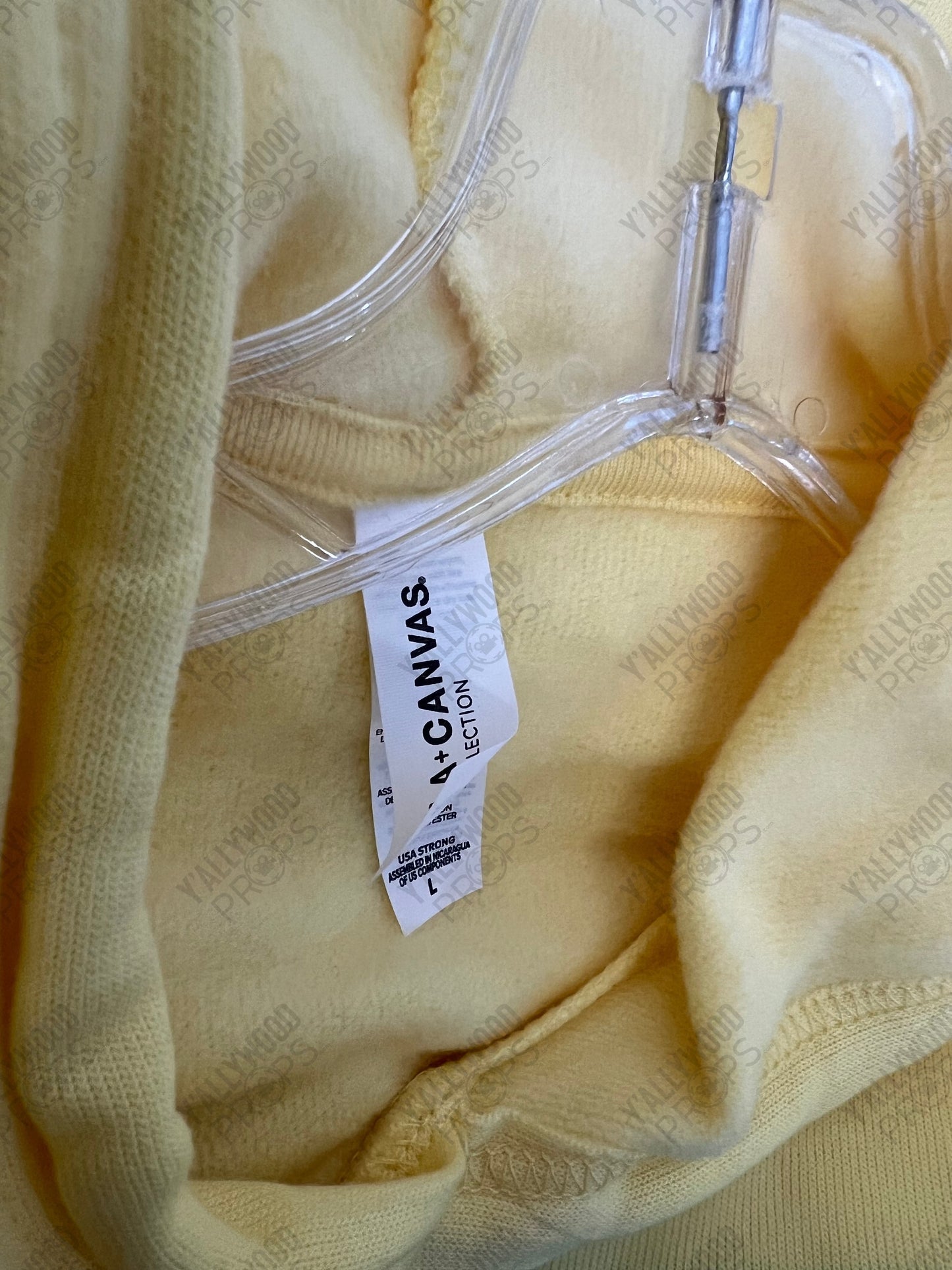 FWD Yellow Charlie Gully Merch Hoodie Sweatshirt, Heels (2021) Wardrobe Y'allywood Props