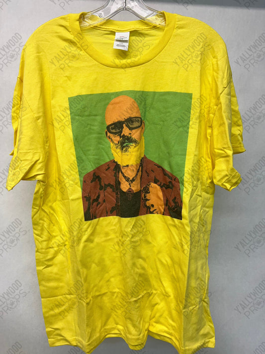 FWD Yellow Charlie Gully Merch T-Shirt, Heels (2021) Wardrobe Y'allywood Props