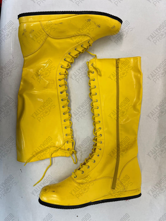Bobby Pin's Yellow Boots Heels (2021) Wardrobe Y'allywood Props