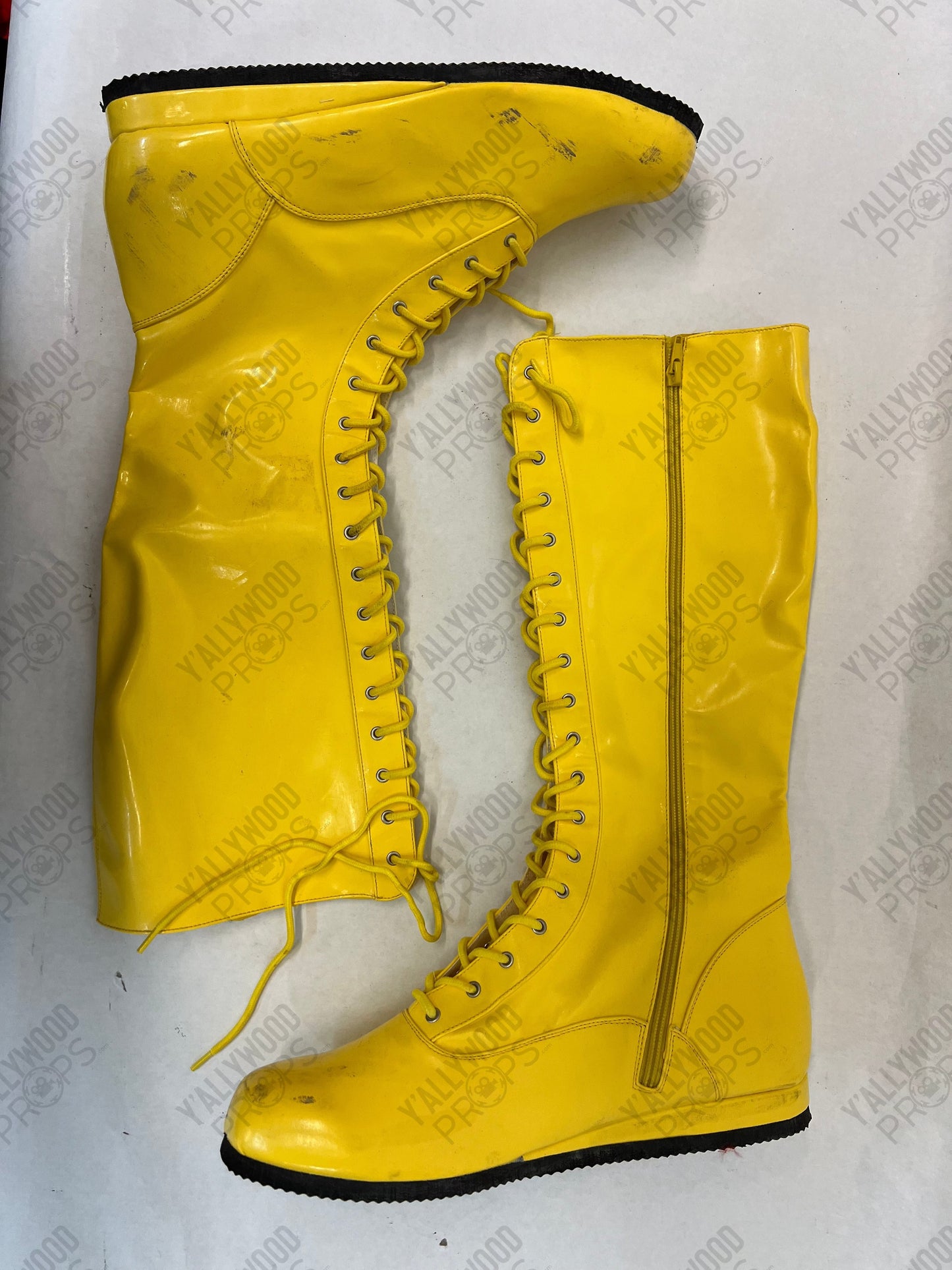 Bobby Pin's Yellow Boots Heels (2021) Wardrobe Y'allywood Props